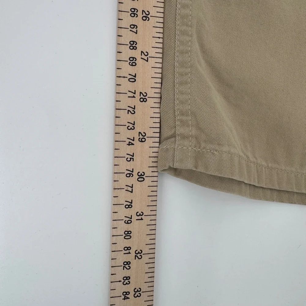Polo Jeans Co Ralph Lauren Mens Khaki Straight Leg Cotton Pants 34x30‎ Tan 5898Y